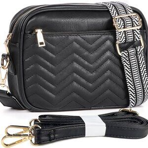 Crossbody Bags for Women Purses Handbags Leather Shoulder Bag with Guitar Strap